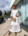 KAREN | Elegant Lace Maxi Dress