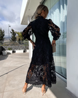 KAREN | Elegant Lace Maxi Dress