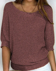 Gabriella - V-Neck Knitted Sweater