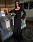 LILIANA | Long-sleeved Maxi Dress