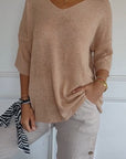 Alexa Knit Top with V-neck