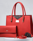 Fiorenza | Stitched Handbag & Purse Set