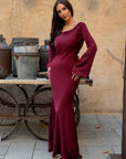 LILIANA | Long-sleeved Maxi Dress