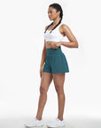 Clara | 2-in-1 yoga shorts with high waist, back pocket and side pocket