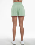 Clara | 2-in-1 yoga shorts with high waist, back pocket and side pocket