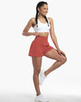 Clara | 2-in-1 yoga shorts with high waist, back pocket and side pocket