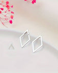 Ruby | Geometric earrings