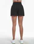 Clara | 2-in-1 yoga shorts with high waist, back pocket and side pocket