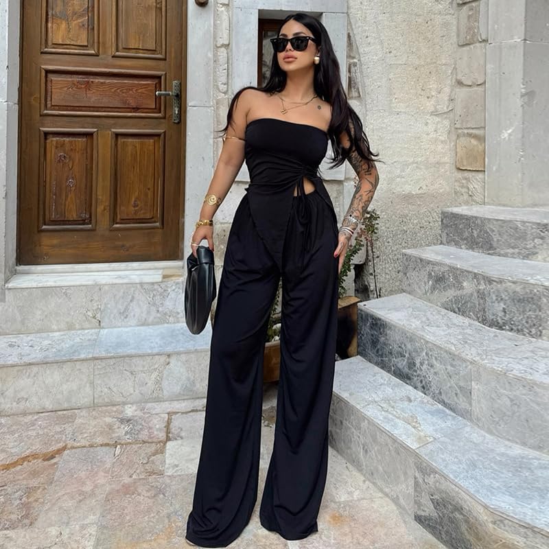 JULIANA | Chic Strapless Jumpsuit Set