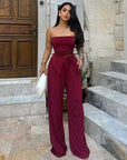 JULIANA | Chic Strapless Jumpsuit Set