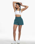 Clara | 2-in-1 yoga shorts with high waist, back pocket and side pocket