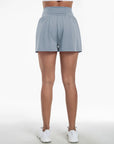 Clara | 2-in-1 yoga shorts with high waist, back pocket and side pocket