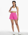 Clara | 2-in-1 yoga shorts with high waist, back pocket and side pocket