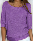 Gabriella - V-Neck Knitted Sweater