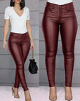 ZAYA - Faux Leather Stretch Pants