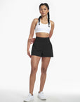 Clara | 2-in-1 yoga shorts with high waist, back pocket and side pocket