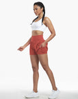 Clara | 2-in-1 yoga shorts with high waist, back pocket and side pocket