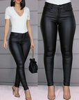 ZAYA - Faux Leather Stretch Pants