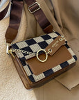 Fiorenza | Vintage Checkerboard Crossbody Bag