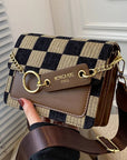 Fiorenza | Vintage Checkerboard Crossbody Bag