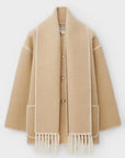 JASMINE Comfortable Wool Mantle Jacket