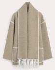 JASMINE Comfortable Wool Mantle Jacket