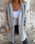 Morgan | Casual single-breasted jacket with hood