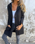 Morgan | Casual single-breasted jacket with hood