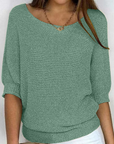 Gabriella - V-Neck Knitted Sweater