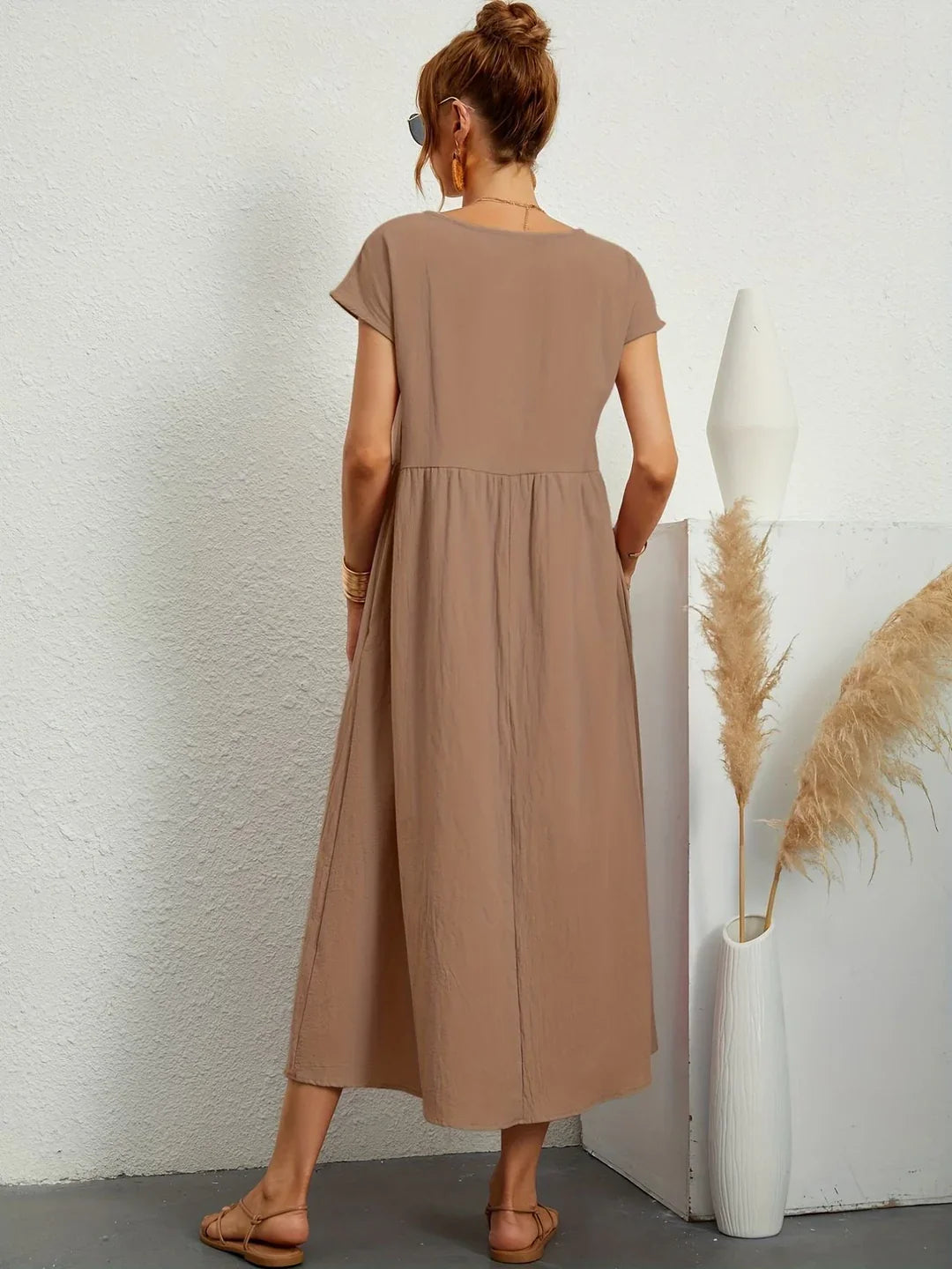 Annabelle | Casual Elegant Mixed Cotton Dress