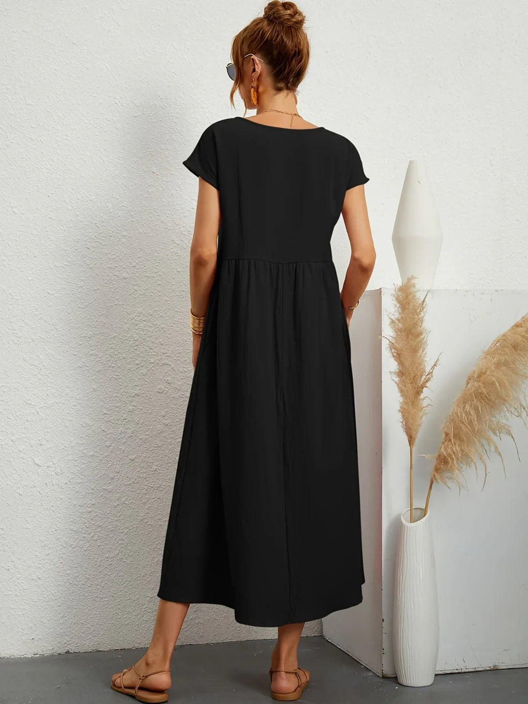 Annabelle | Casual Elegant Mixed Cotton Dress