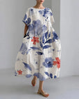 Aiko - Japanese Cherry Blossom Maxi Dress