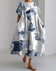 Aiko - Japanese Cherry Blossom Maxi Dress