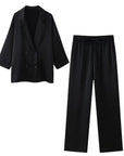 FLORIANA | European Style Double-Breasted Suit Jacket and Pants Set