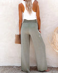 JAI - Linen Pants With High Waist