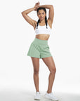 Clara | 2-in-1 yoga shorts with high waist, back pocket and side pocket