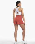 Clara | 2-in-1 yoga shorts with high waist, back pocket and side pocket