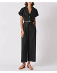 JETTA - Linen Wide-Leg Trousers