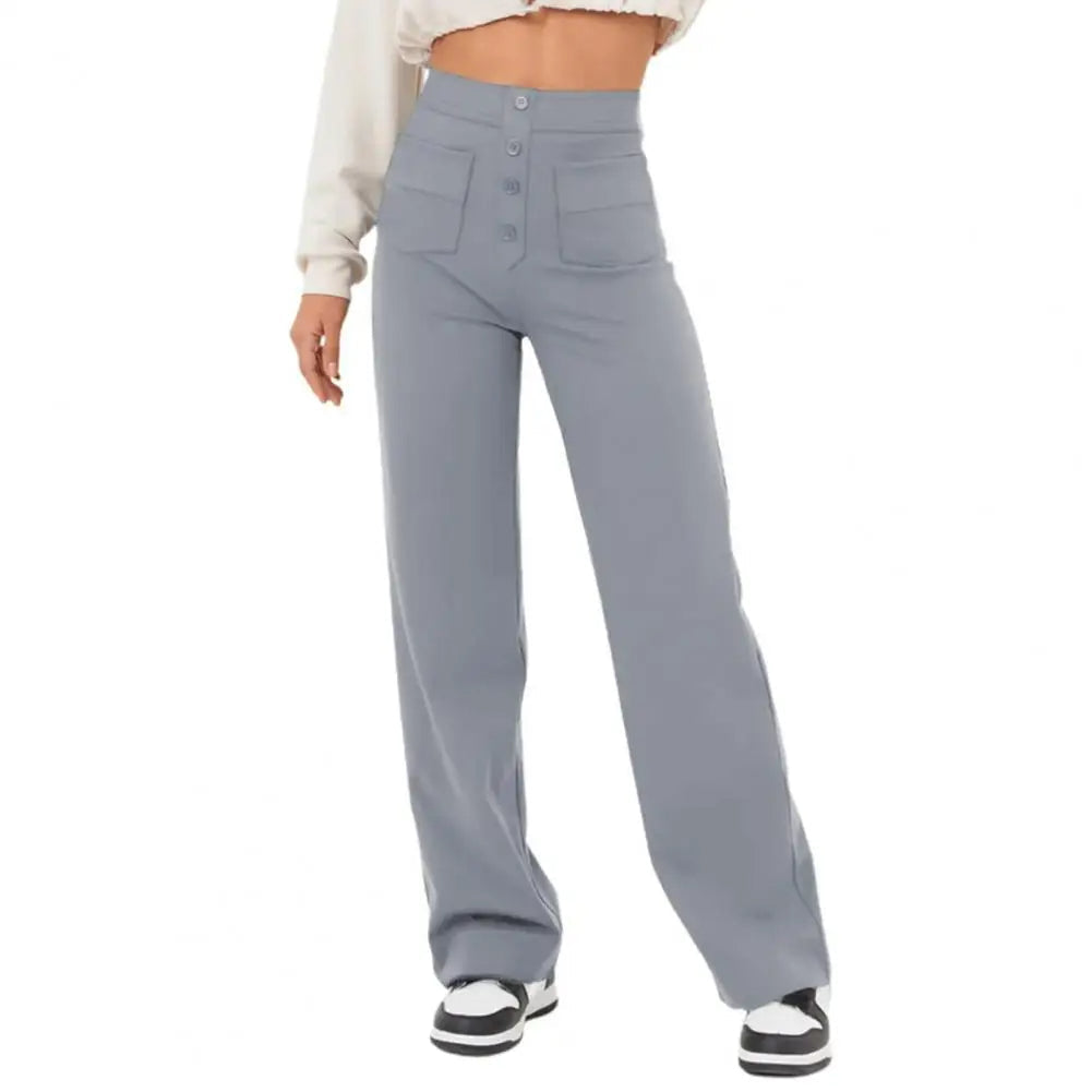 SKIBLE- Comfy High-Waist Wide Leg Stretch Trousers