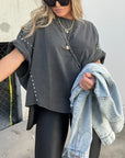 Sienna - Oversize T-shirt with Studs