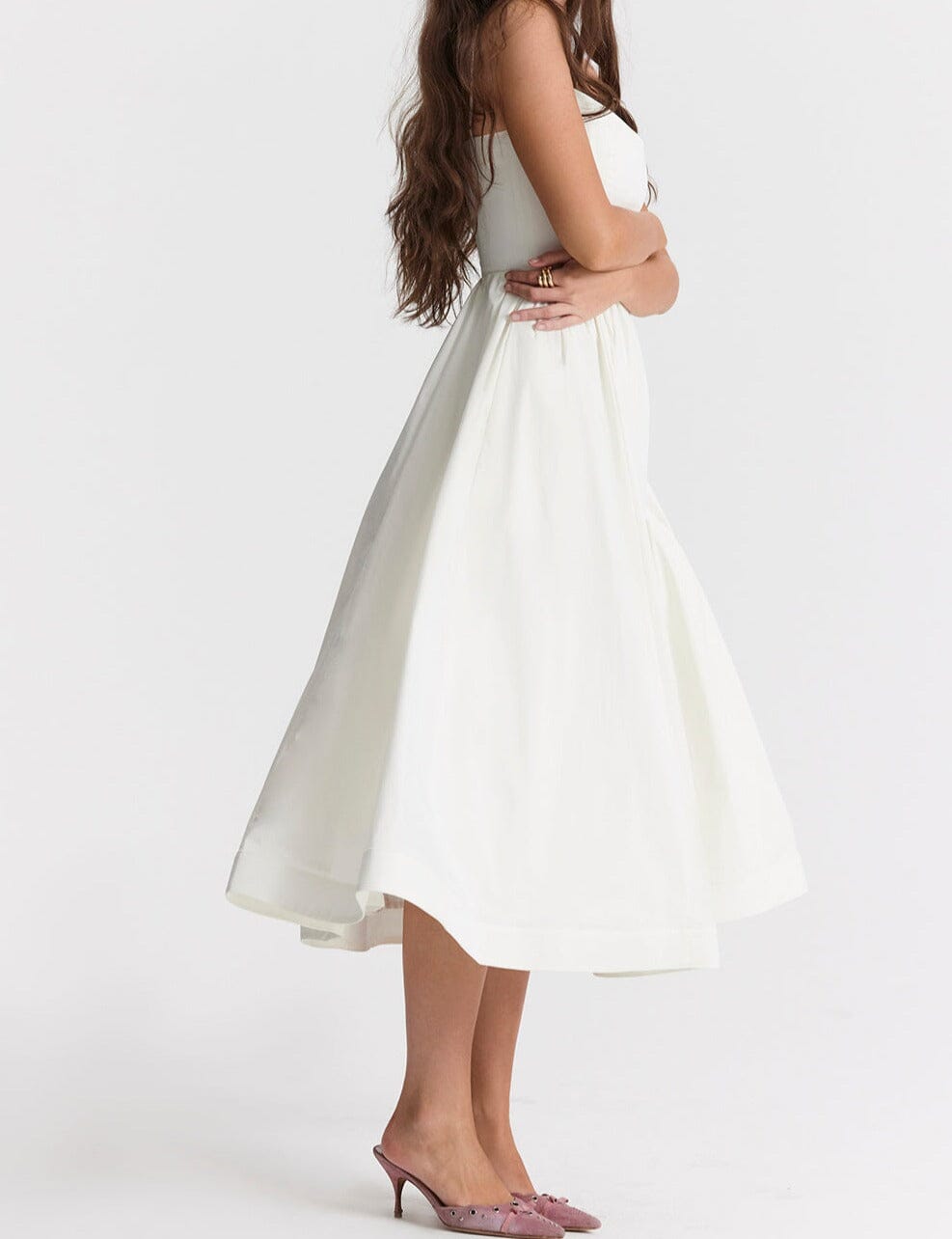 ALESSIA | Elegant Dress with Skirt Detailing