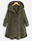 Aria | Ribbed Hooded Coat