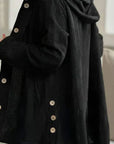 Aria | Ribbed Hooded Coat